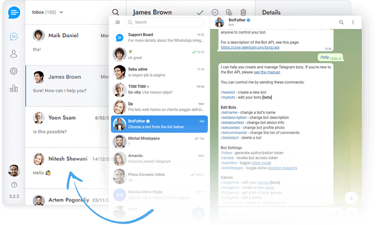 Telegram chat integration